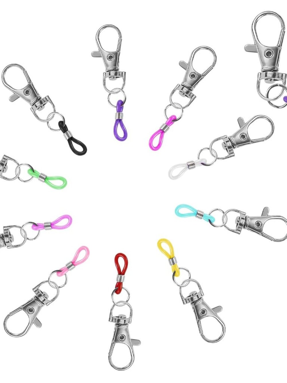 10PCS Retractable Pen Holders Clip On Pen Holders